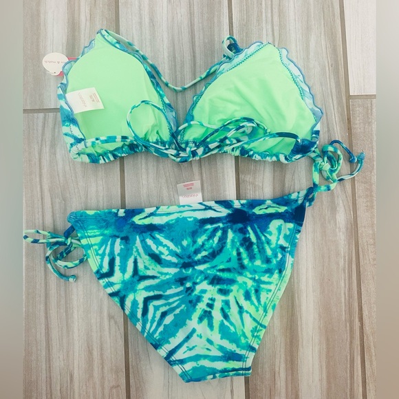NWT: Xhilaration, Tie Dye, String Bikini, XL/M - Picture 2 of 2